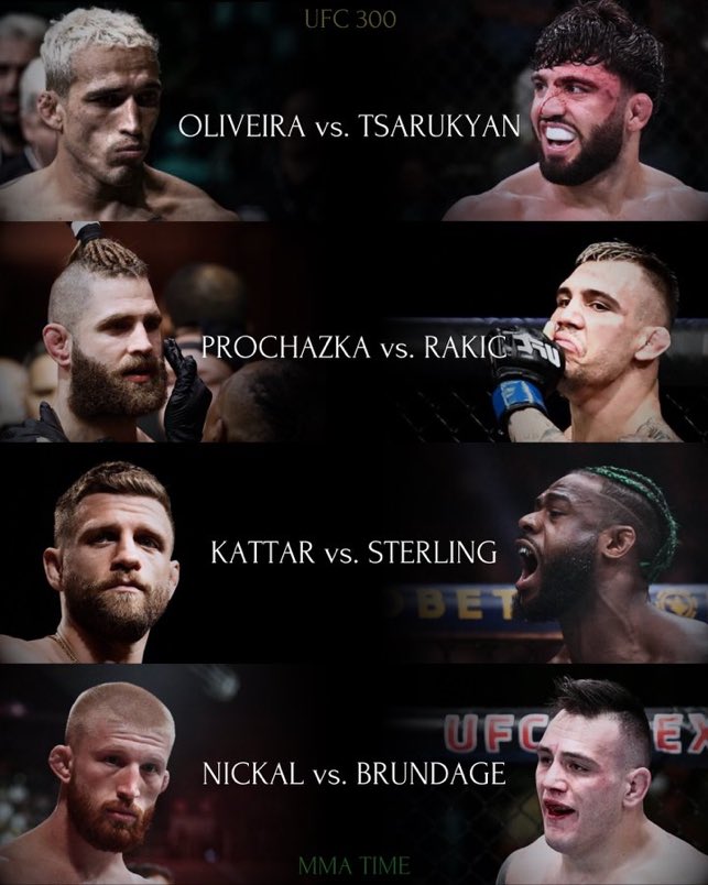 UFC 300 İçin Maçlar Açıklanmaya Devam&nbsp;Ediyor